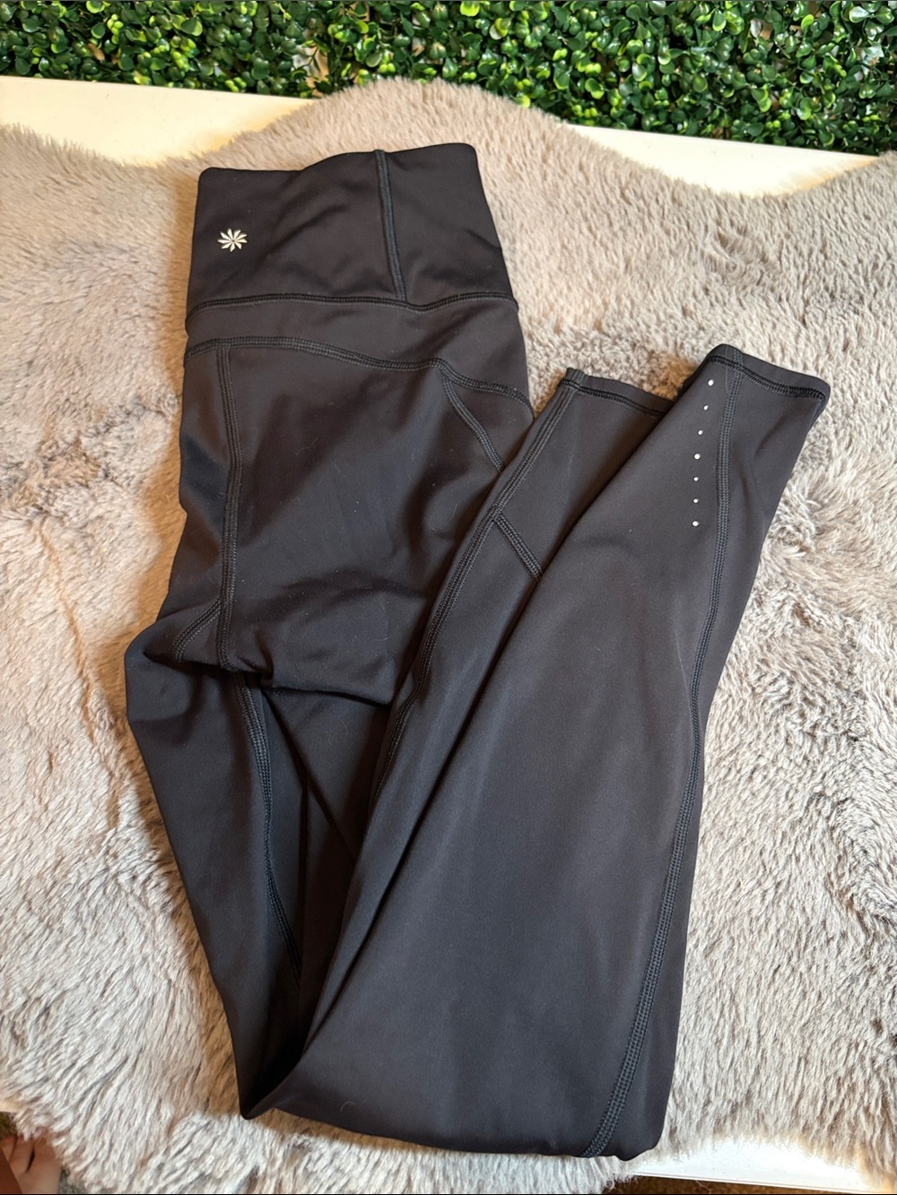 Athleta Black High-Waist Leggings Size XS